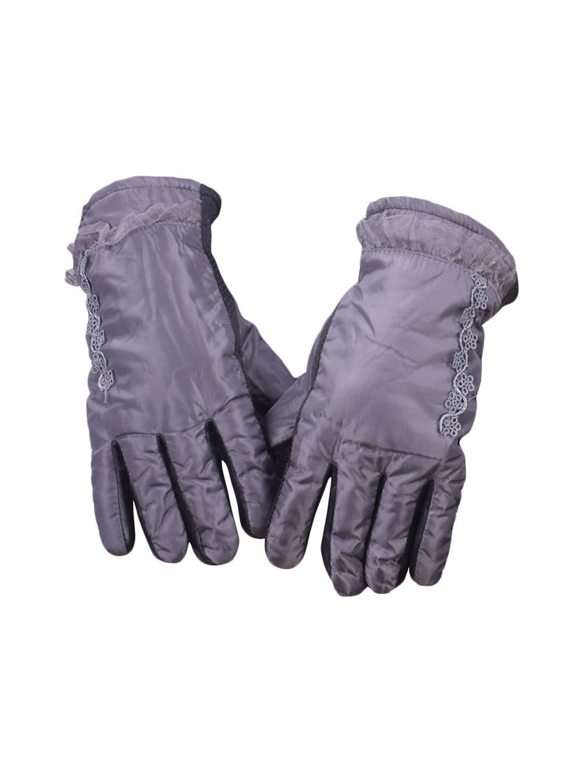 grey leatherette gloves - 16751415 -  Zoom Image - 0
