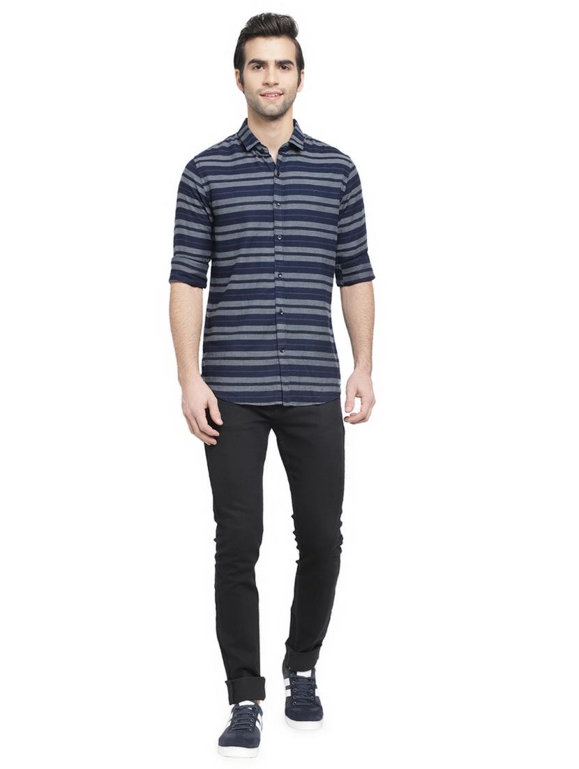mens stripes casual shirt - 16753435 - Standard Image - 3