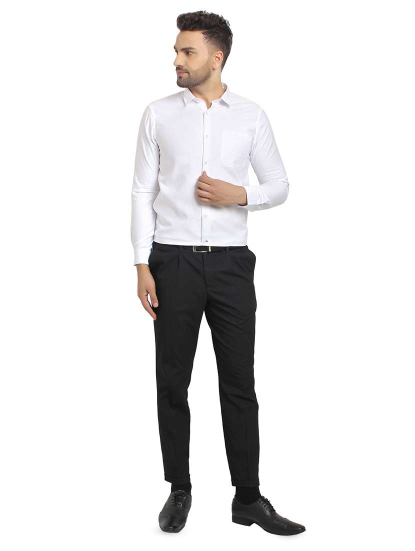 mens self design formal shirt - 16753456 - Standard Image - 3