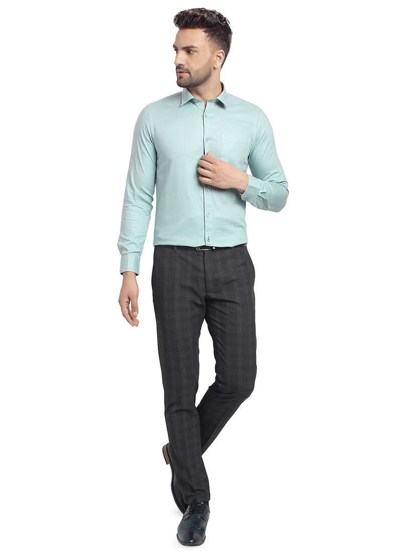 mens solids formal shirt - 16753459 - Standard Image - 3