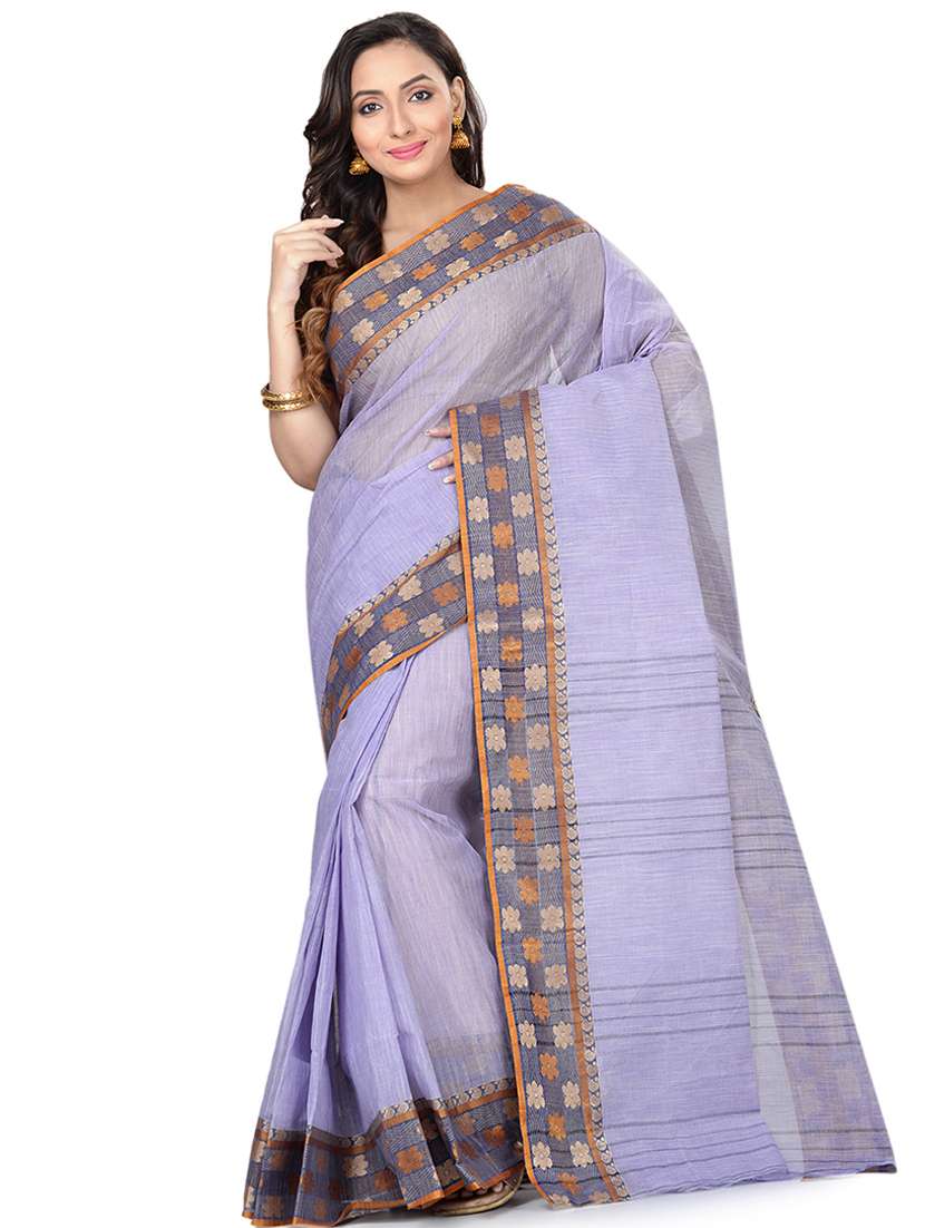 bordered tant saree