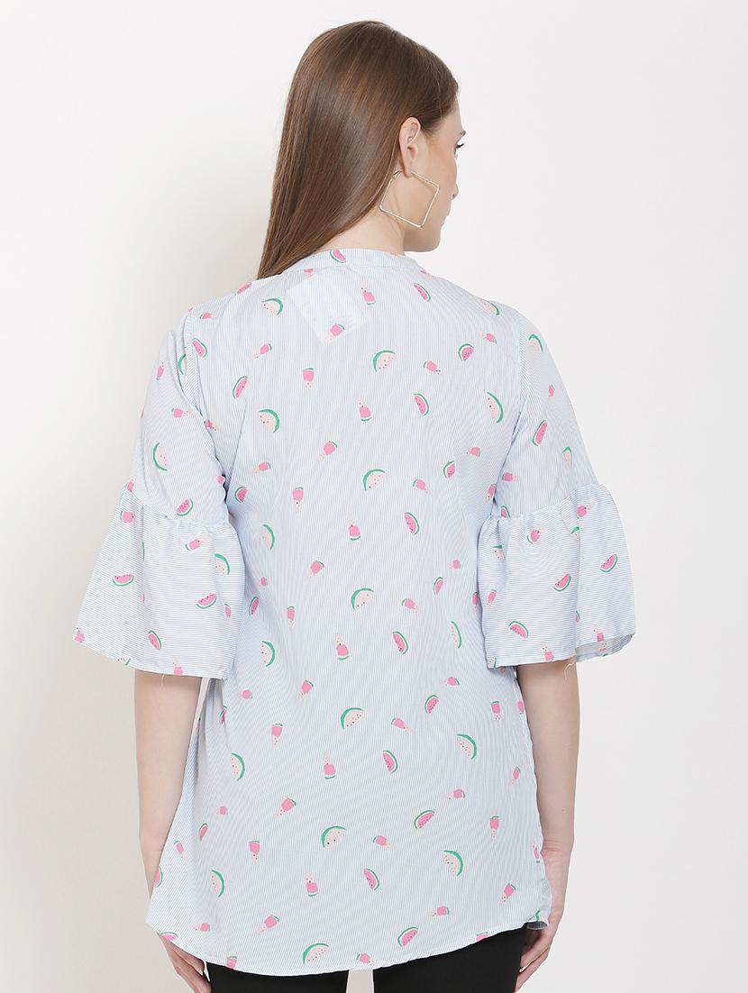 mandarin neck quirky tunic - 16754529 - Standard Image - 3