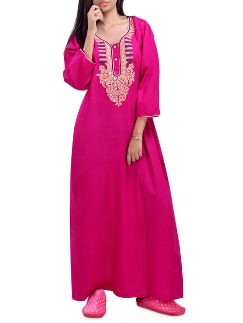embroidered woolen nighty - 16754626 -  Standard Image - 0