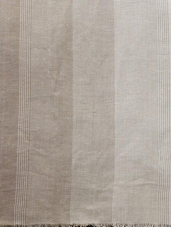 beige ombre linen muffler - 16756590 - Standard Image - 3