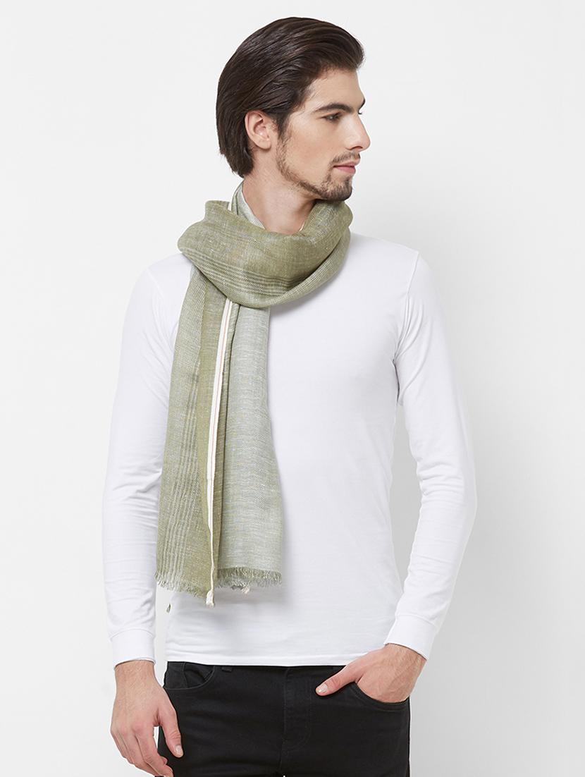 green ombre linen muffler - 16756591 - Zoom Image - 0