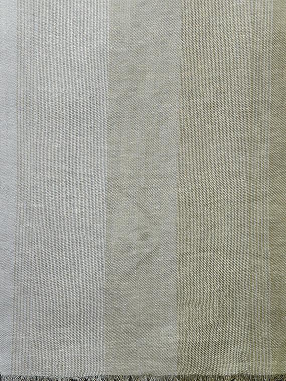 green ombre linen muffler - 16756591 - Standard Image - 3