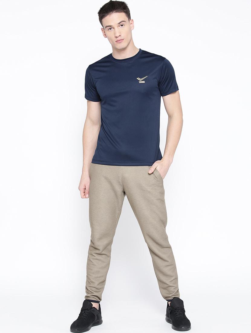 blue solid t-shirt - 16759643 - Standard Image - 3