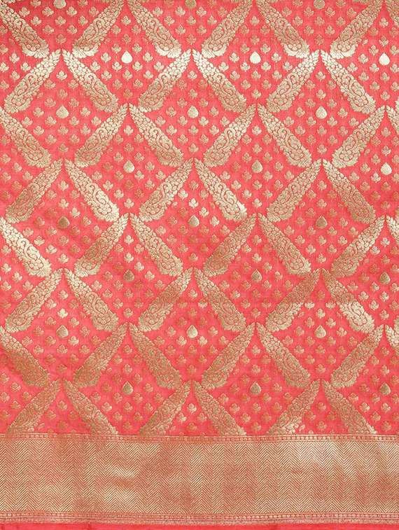 self design kanjivaram saree with blouse - 16762441 -  Standard Image - 3