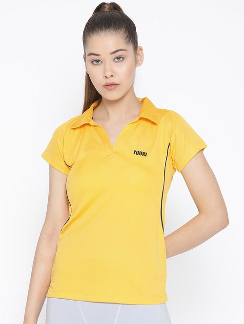 women's plain polo neck t-shirt - 16763035 -  Standard Image - 0
