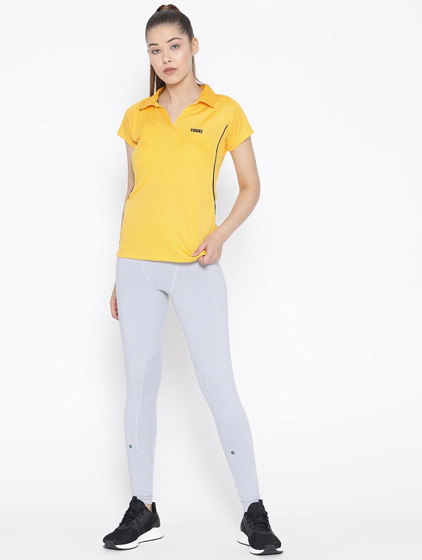 women's plain polo neck t-shirt - 16763035 - Standard Image - 3