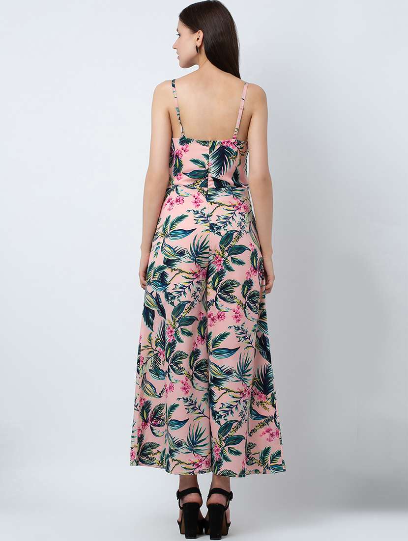 cami neck tropical jumpsuit - 16764141 -  Standard Image - 3