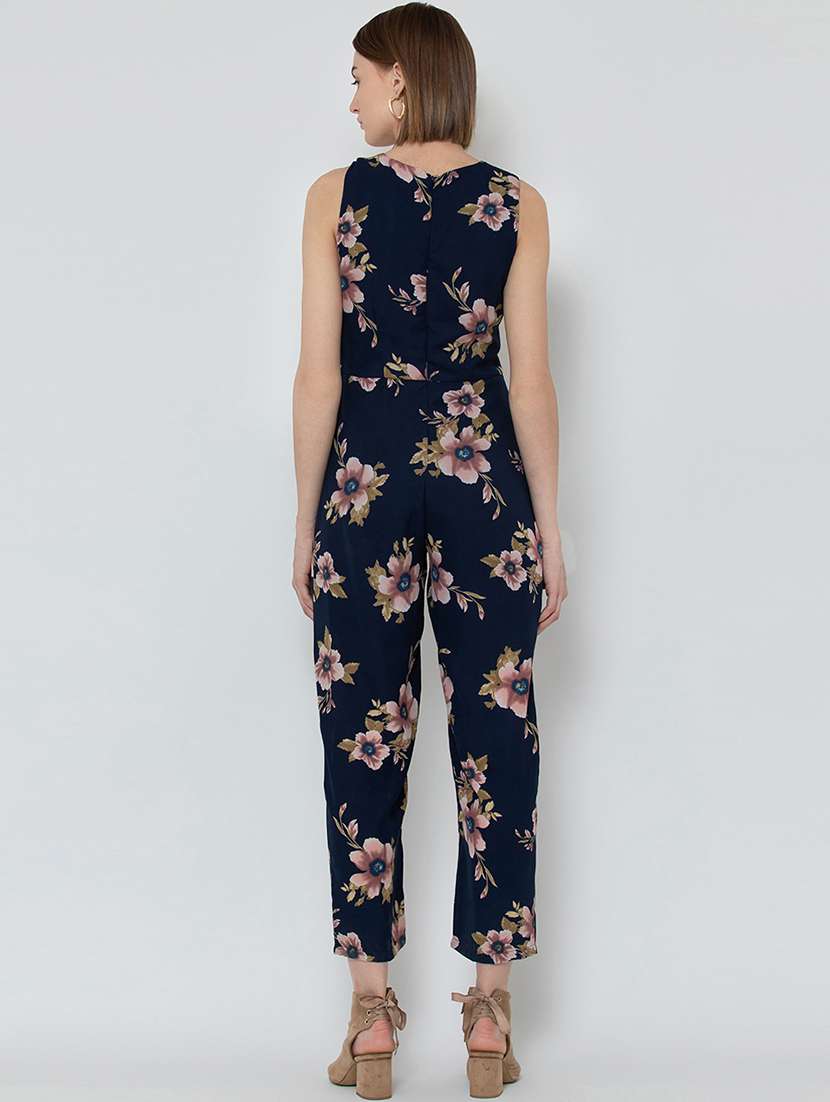 round neck floral jumpsuit - 16764149 -  Standard Image - 3