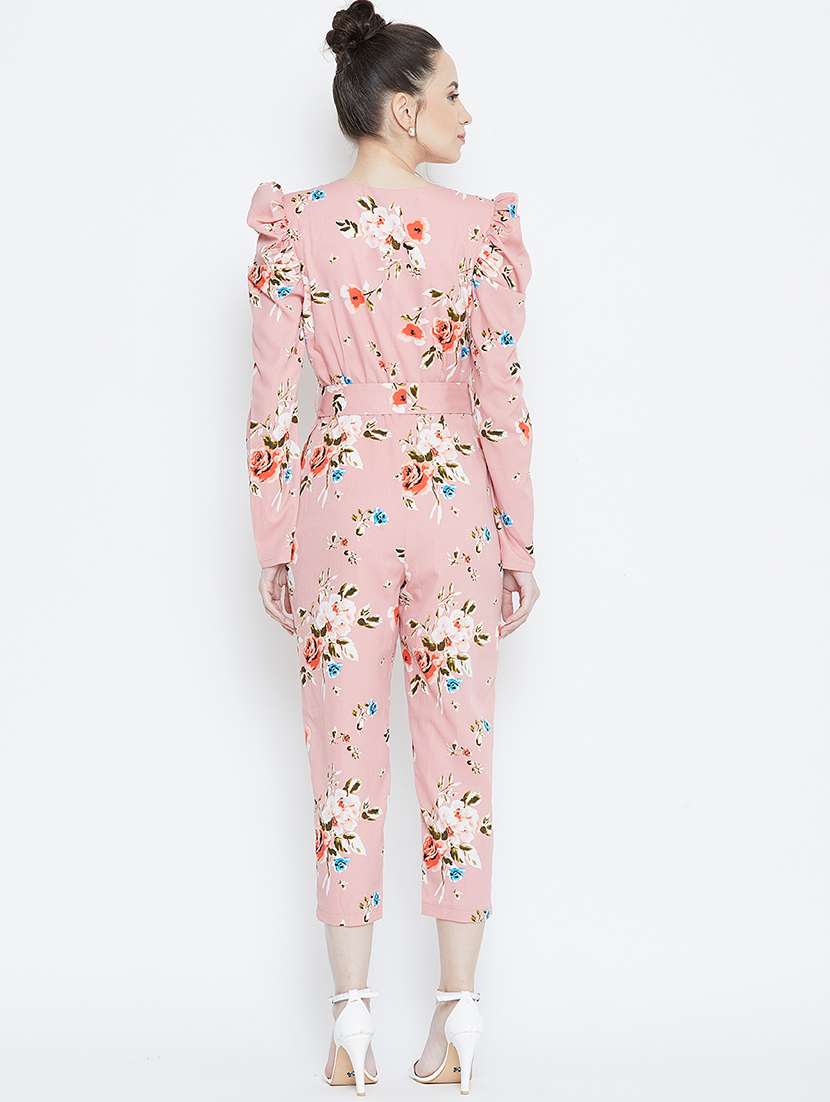 puff sleeved floral jumpsuit - 16764155 -  Standard Image - 3