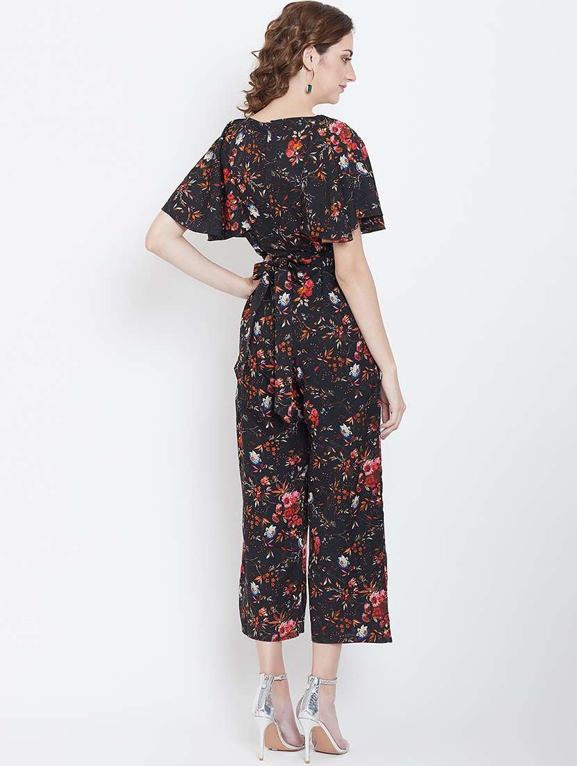 tie back floral  jumpsuit - 16764156 -  Standard Image - 3