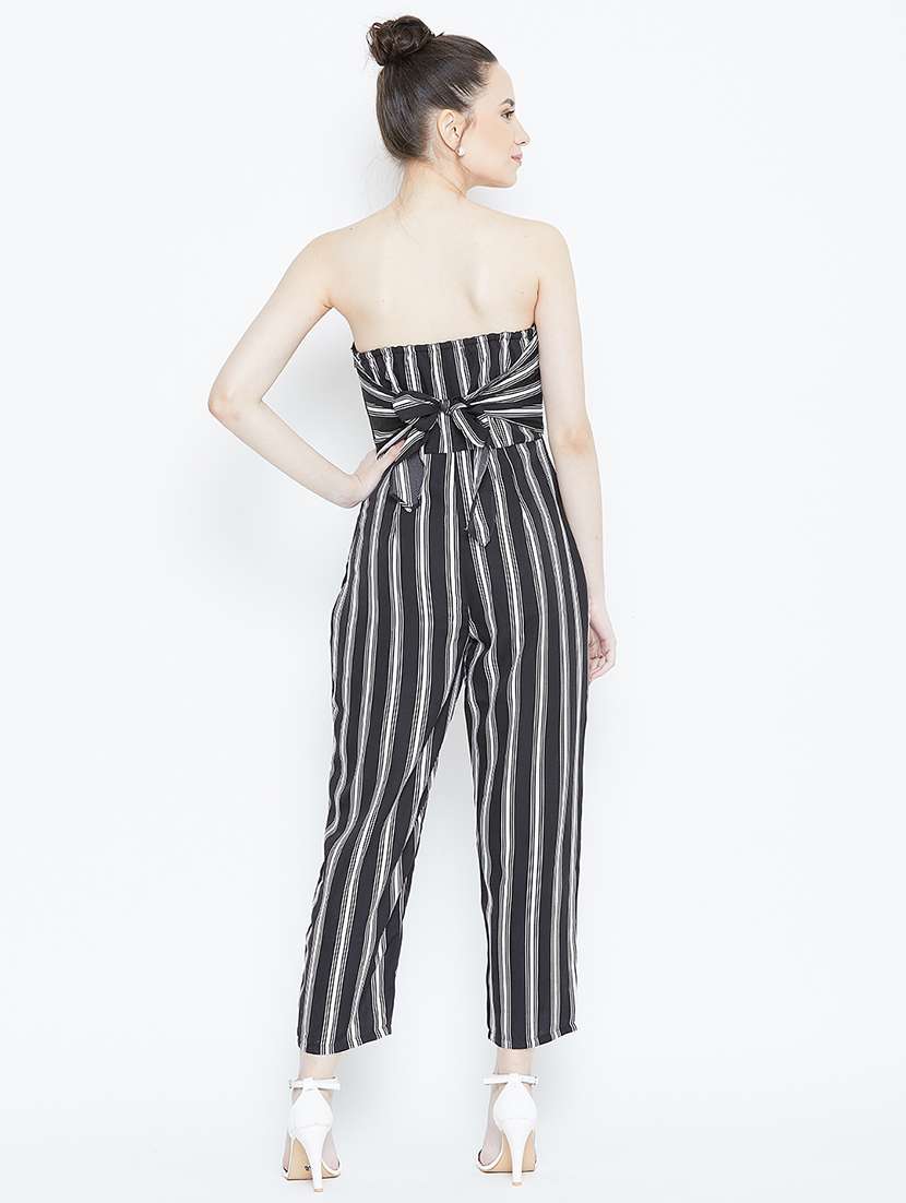 tie knot striped jumpsuit - 16764166 -  Standard Image - 3