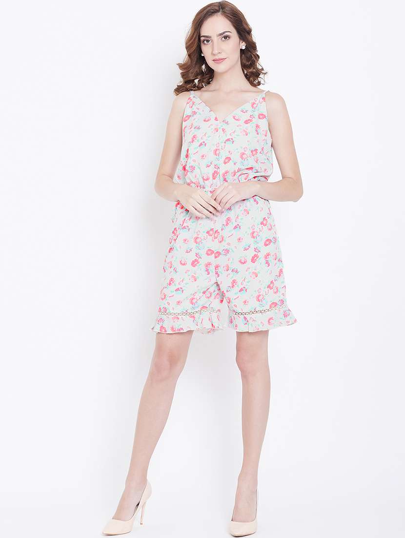 camin neck floral romper  - 16764169 -  Standard Image - 3