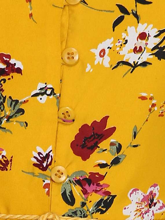 tie front floral jumpsuit - 16764188 -  Standard Image - 3