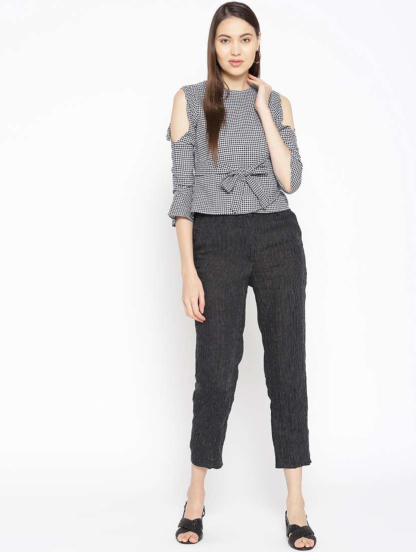 women's straight round neck top - 16764210 -  Standard Image - 3