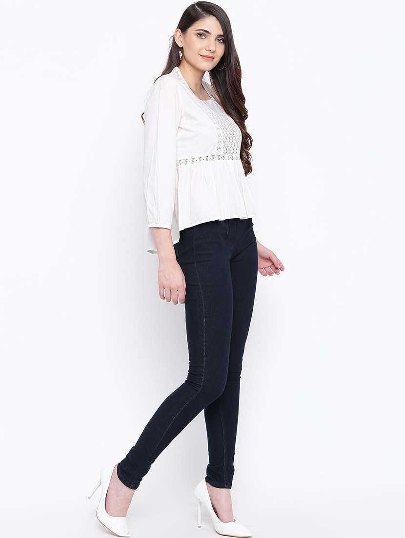 women's straight square neck top - 16764245 -  Standard Image - 3