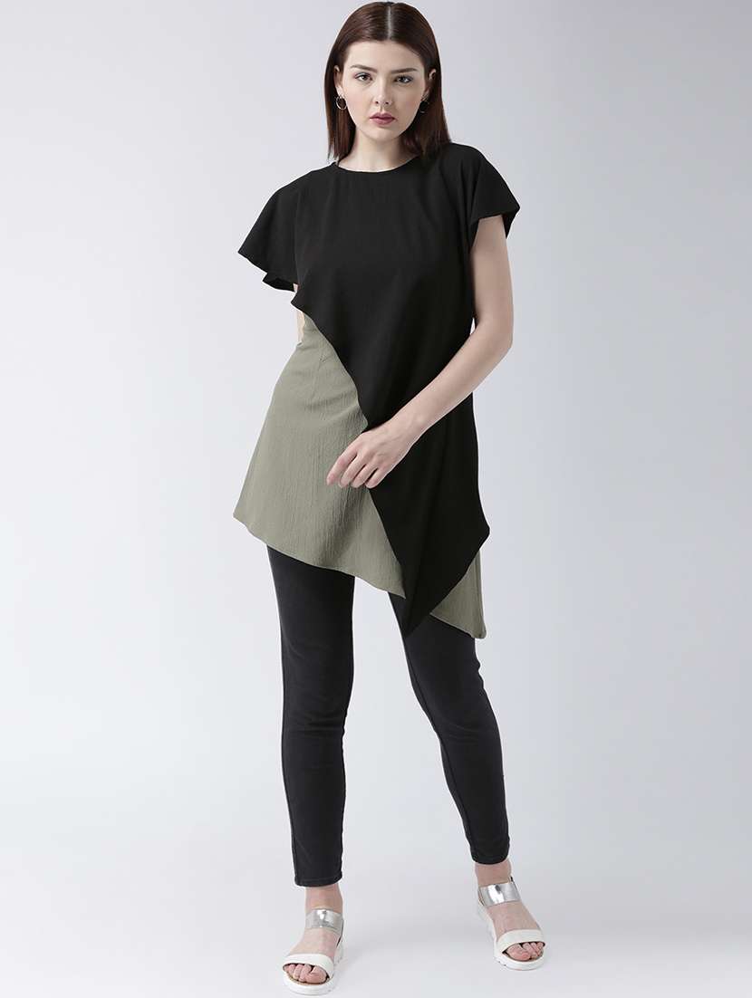 women's layered round neck top - 16764303 -  Standard Image - 3