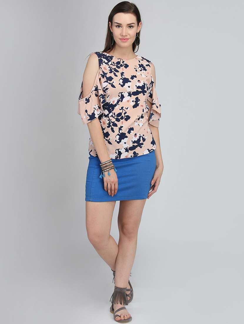 women's straight round neck top - 16764319 -  Standard Image - 3