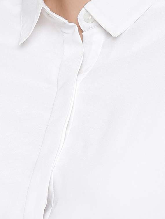 women's high-low collared top - 16764421 -  Standard Image - 3