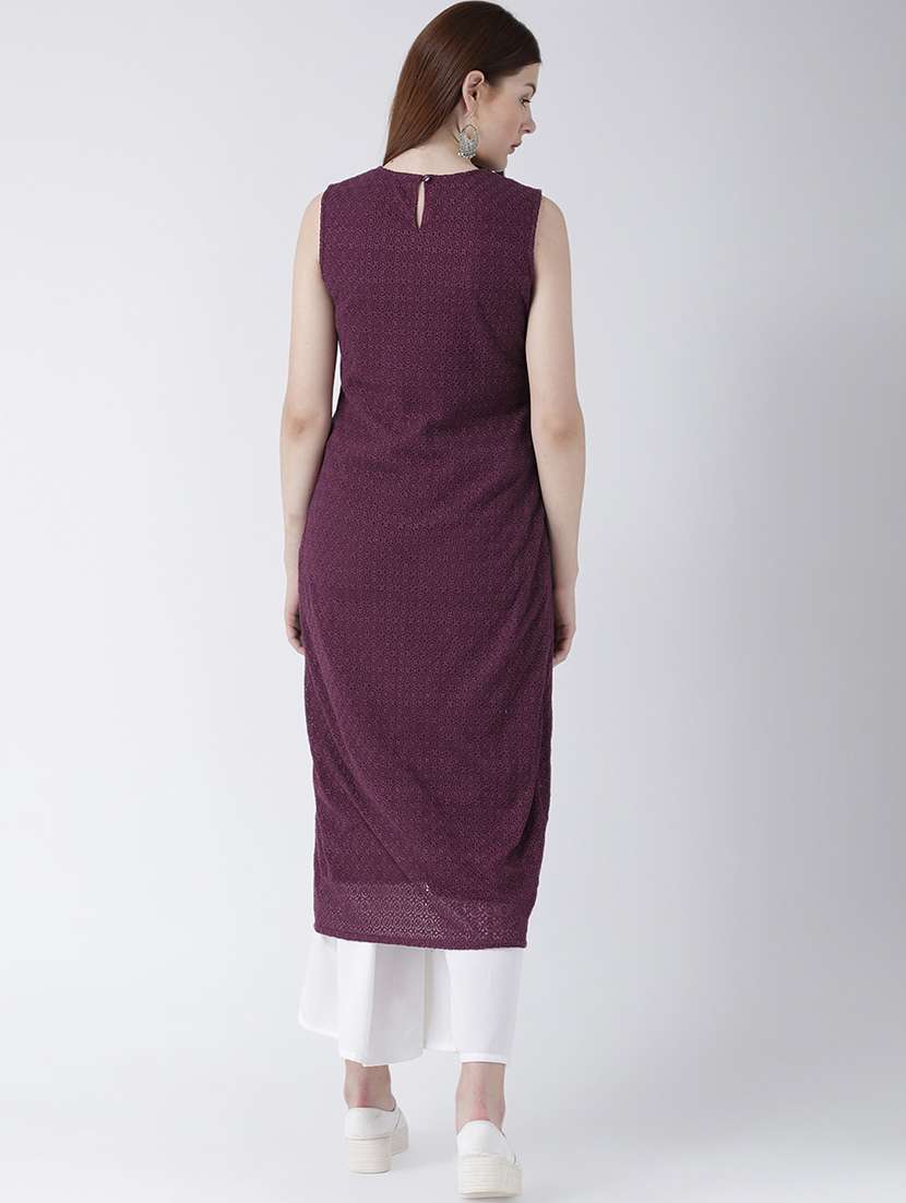 women's front slit kurta - 16764469 -  Standard Image - 3
