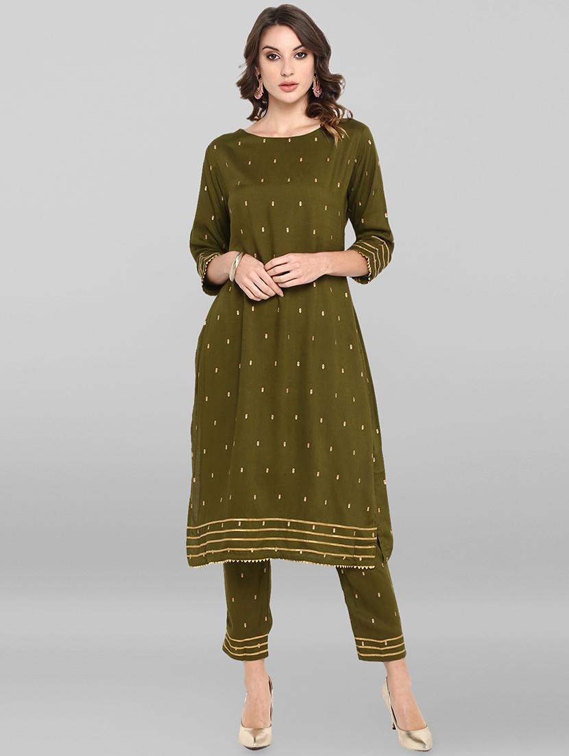 printed kurta pant set - 16765192 -  Zoom Image - 0