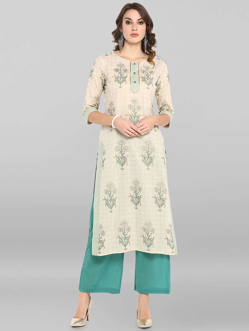 floral kurta palazzo set