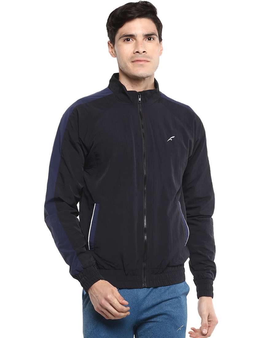 black solid casual jacket - 16765802 -  Zoom Image - 0