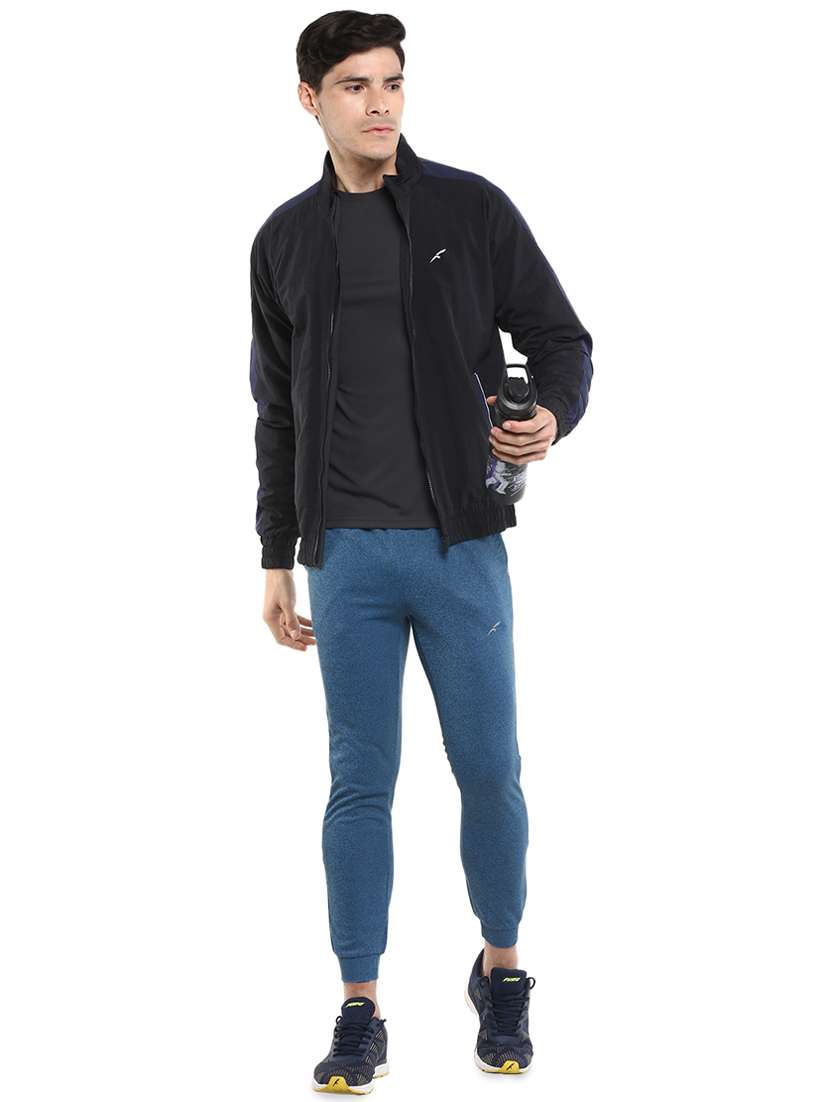 black solid casual jacket - 16765802 - Standard Image - 3