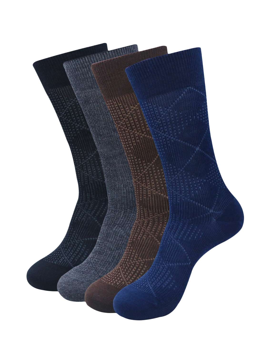 men multi printed above ankle length socks