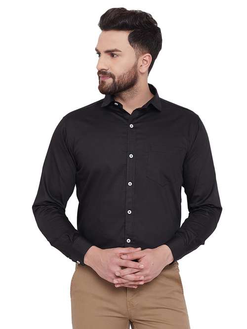mens solids formal shirt - 16769234 -  Standard Image - 0