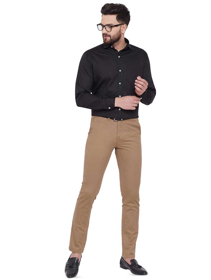 mens solids formal shirt - 16769234 - Standard Image - 3