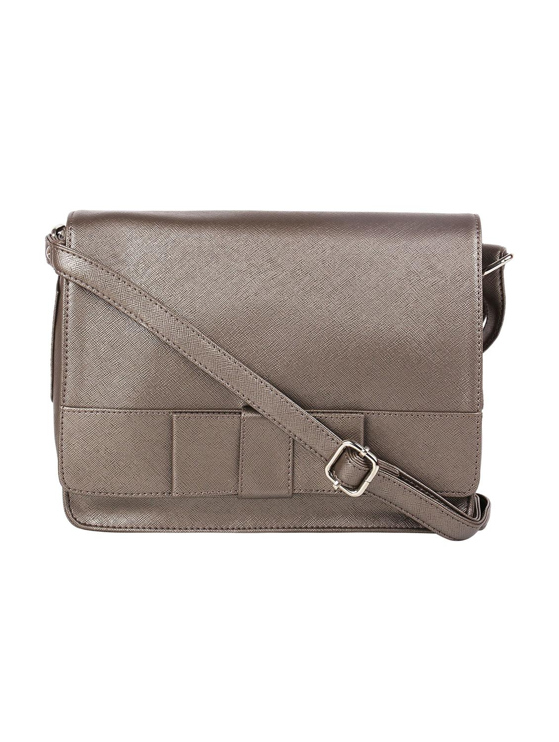 metallic leatherette regular sling bag - 16769492 - Zoom Image - 0