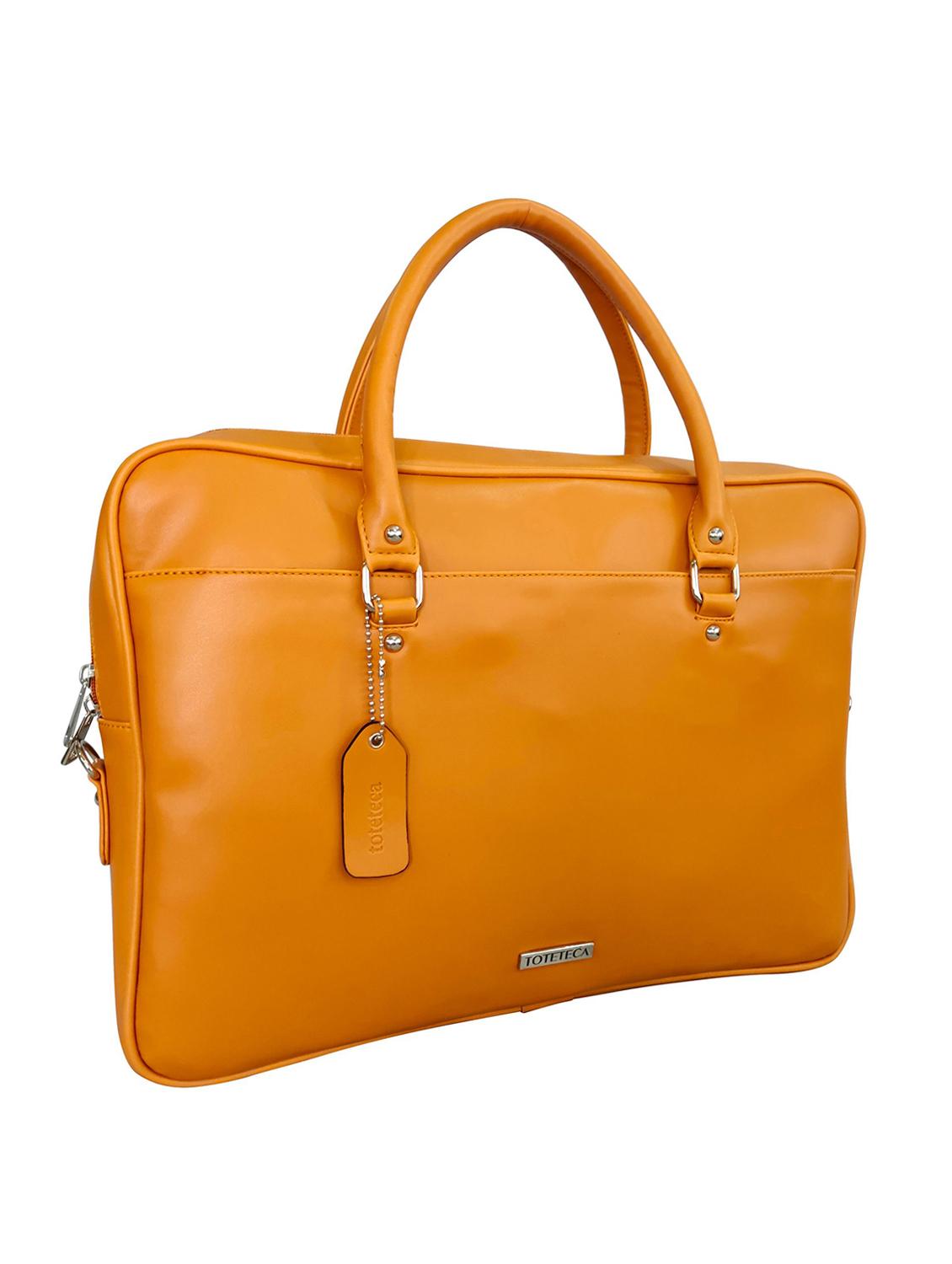 tan leatherette laptop bag - 16769521 - Standard Image - 3