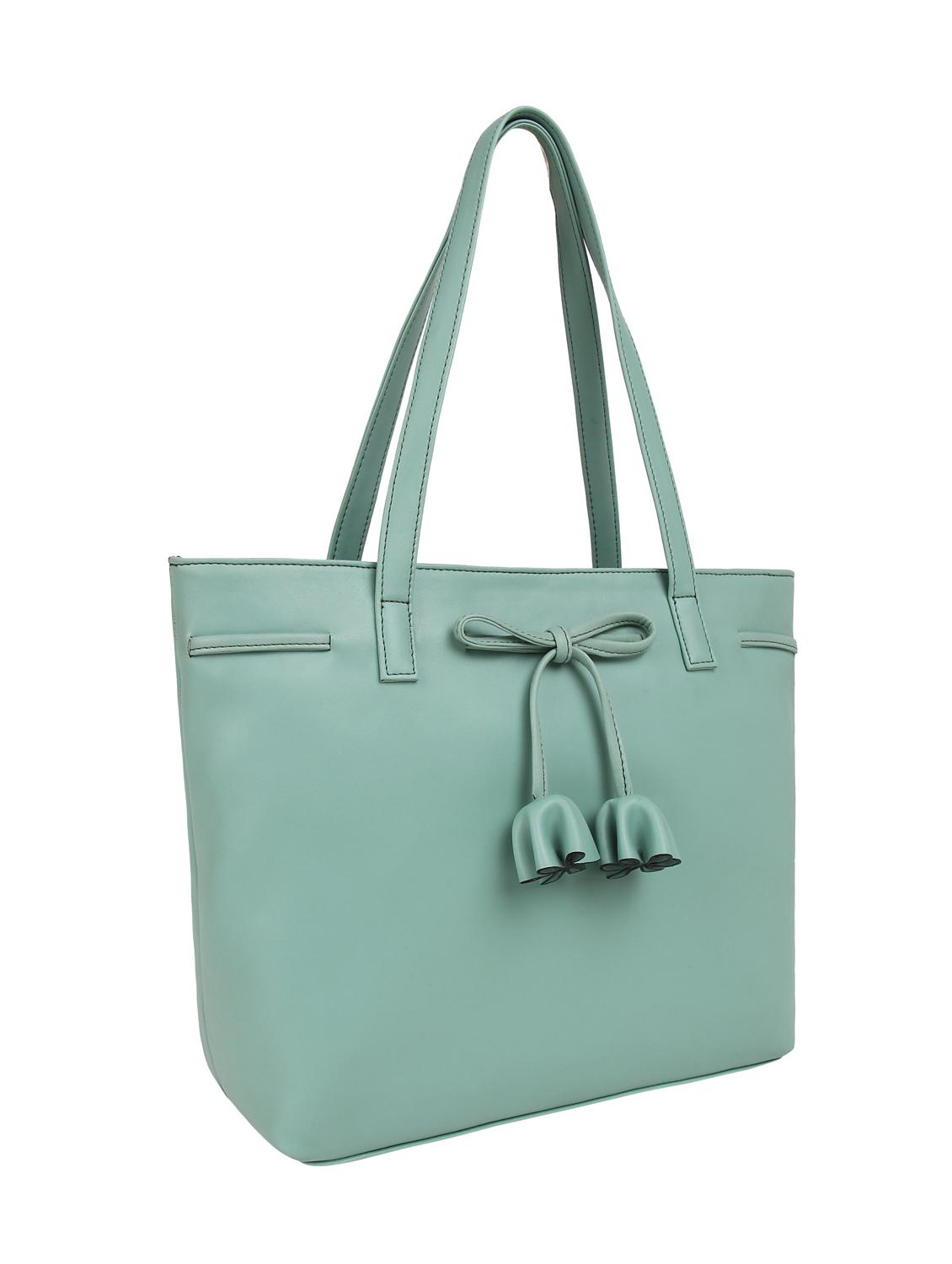 green leatherette regular handbag - 16769587 - Standard Image - 3