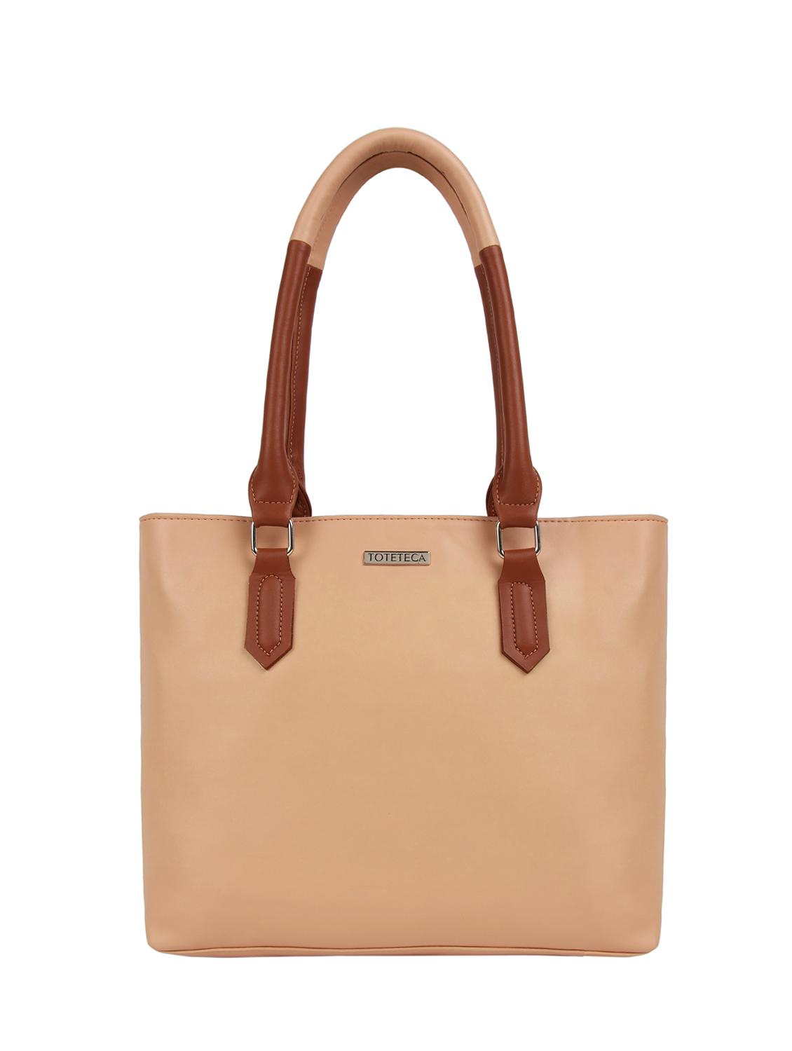 peach leatherette regular handbag - 16769600 -  Zoom Image - 0