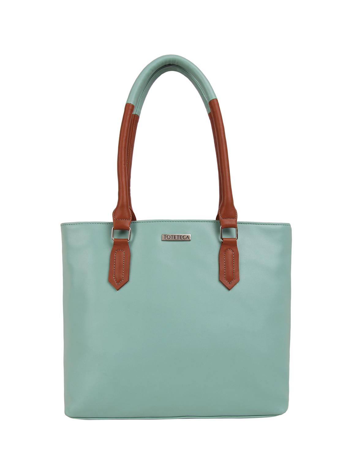 green leatherette regular handbag - 16769601 -  Zoom Image - 0