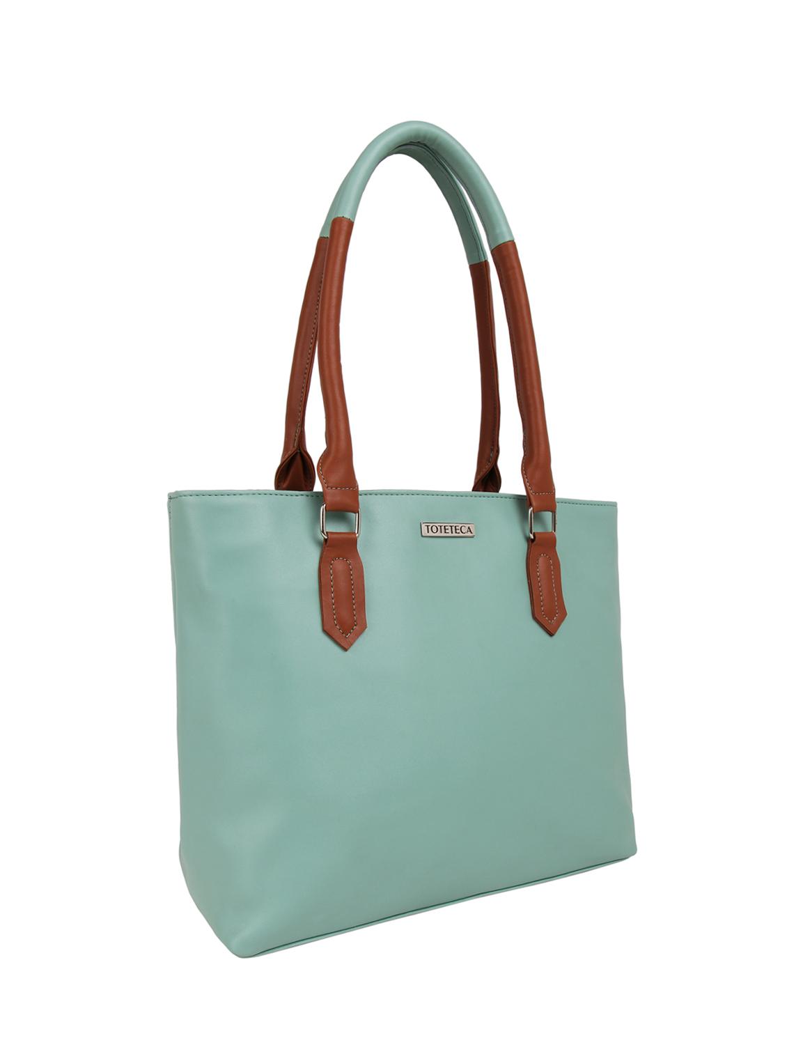 green leatherette regular handbag - 16769601 - Standard Image - 3