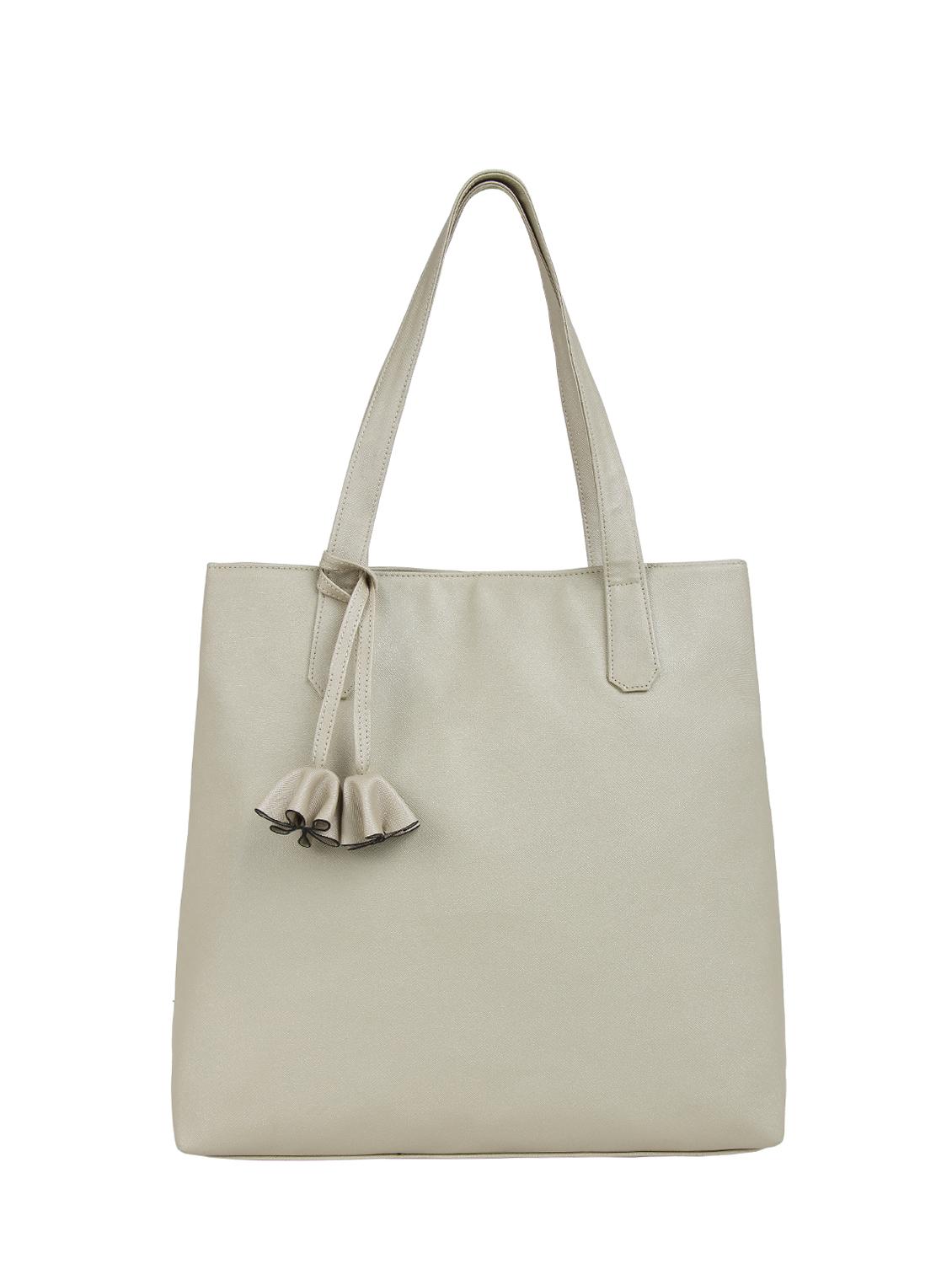 gold leatherette regular handbag - 16769612 - Zoom Image - 0