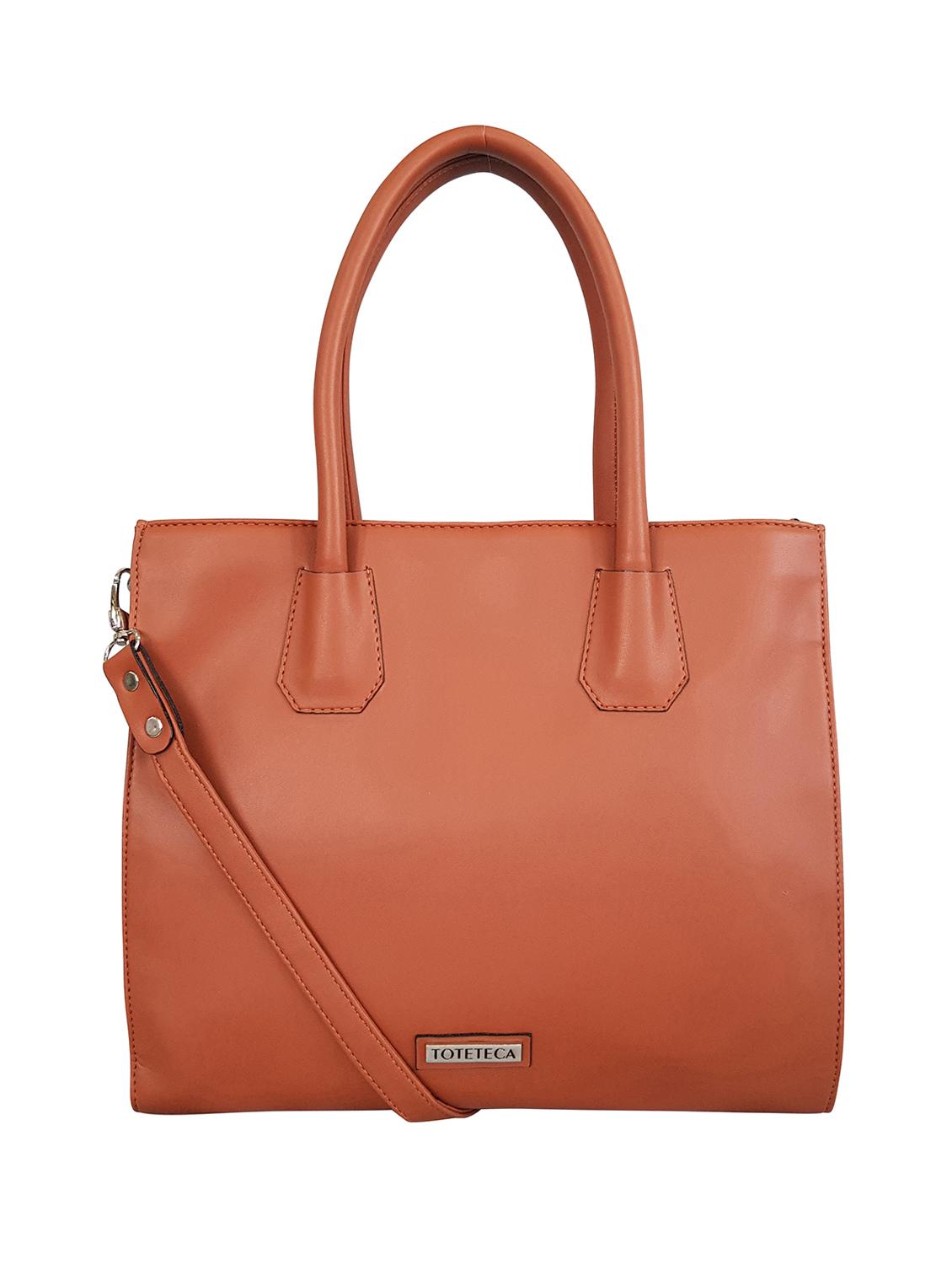 tan leatherette regular handbag - 16769623 - Zoom Image - 0