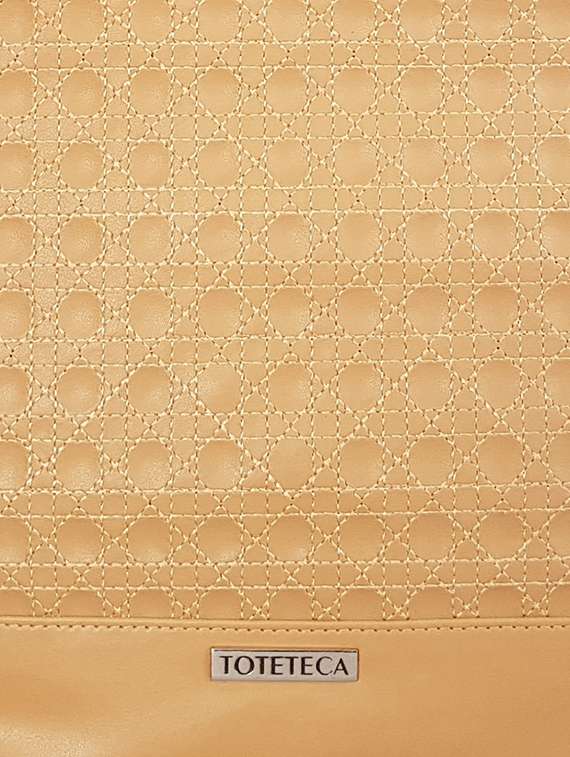 tan leatherette (pu) handbag - 16769629 -  Standard Image - 3