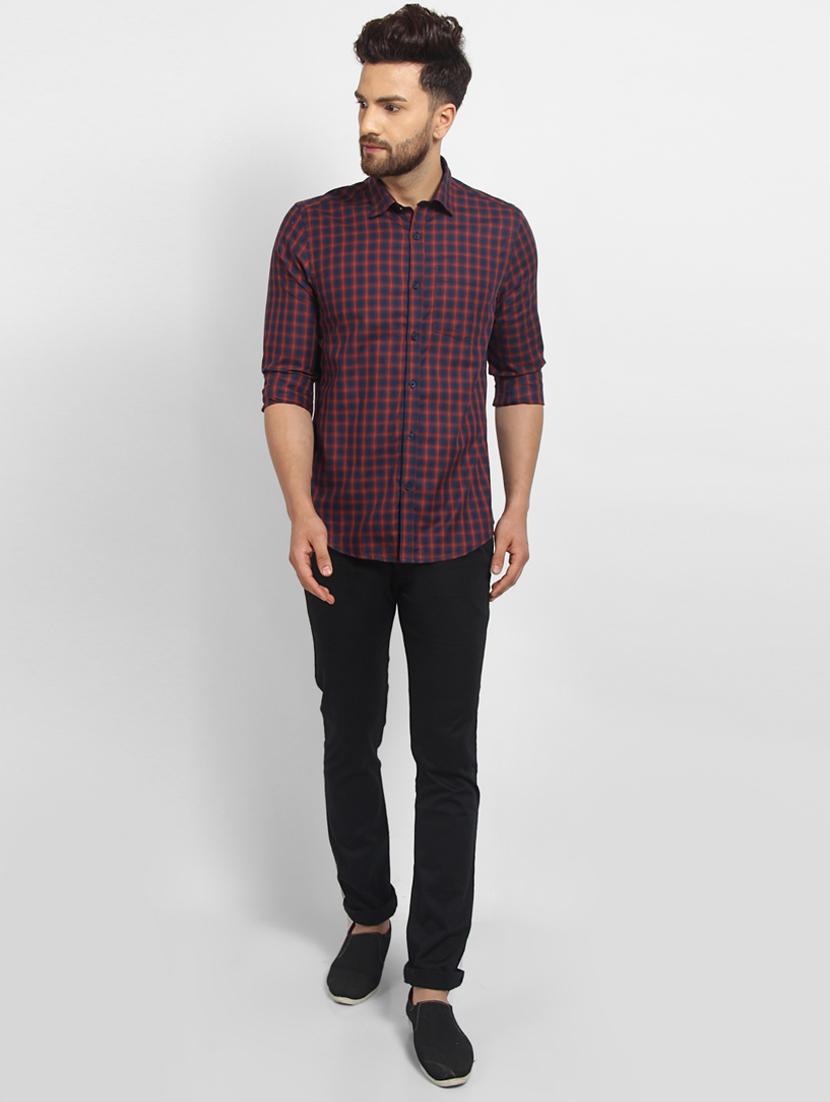 mens checks casual shirt - 16773417 - Standard Image - 3