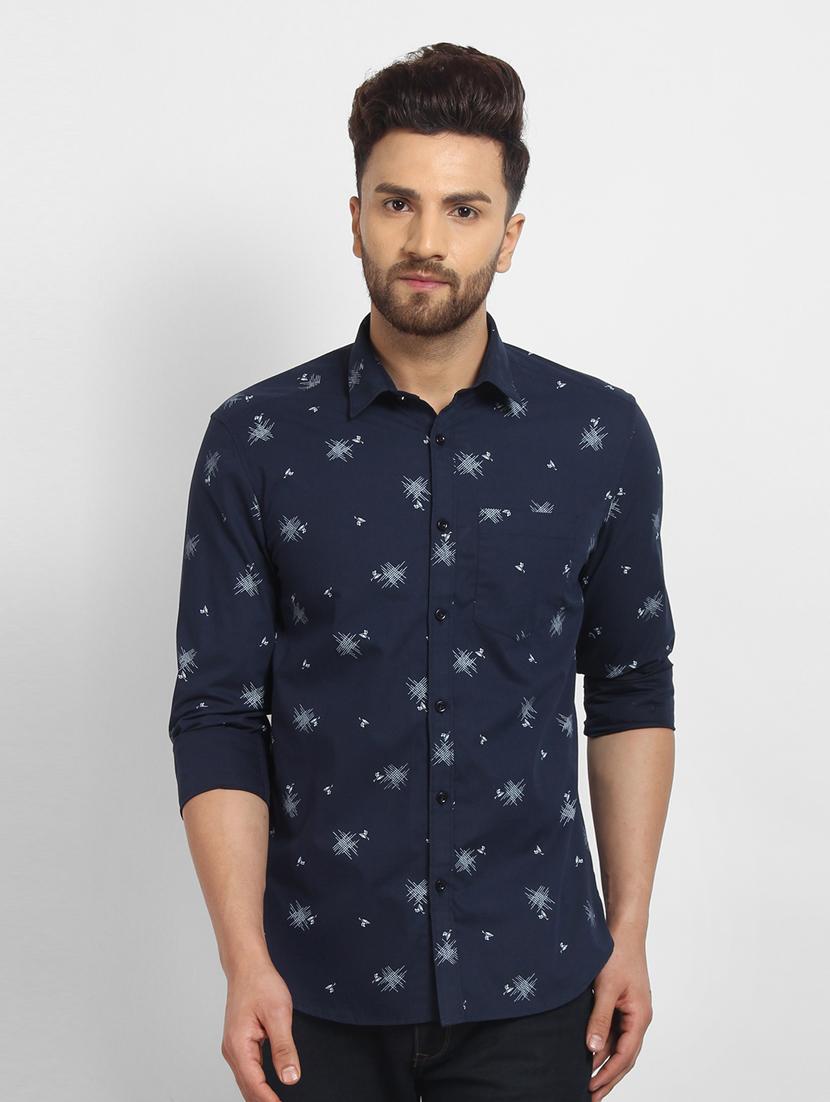 mens printed casual shirt