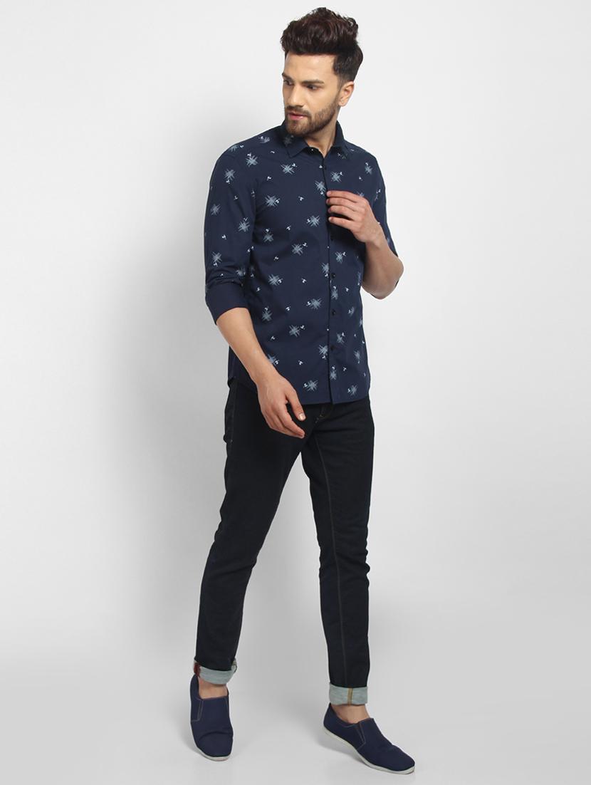 mens printed casual shirt - 16773430 - Standard Image - 3