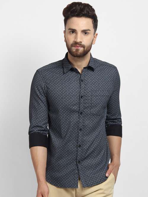 mens printed casual shirt - 16773433 - Standard Image - 0