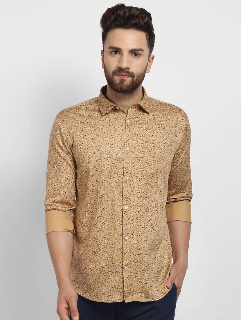mens printed casual shirt