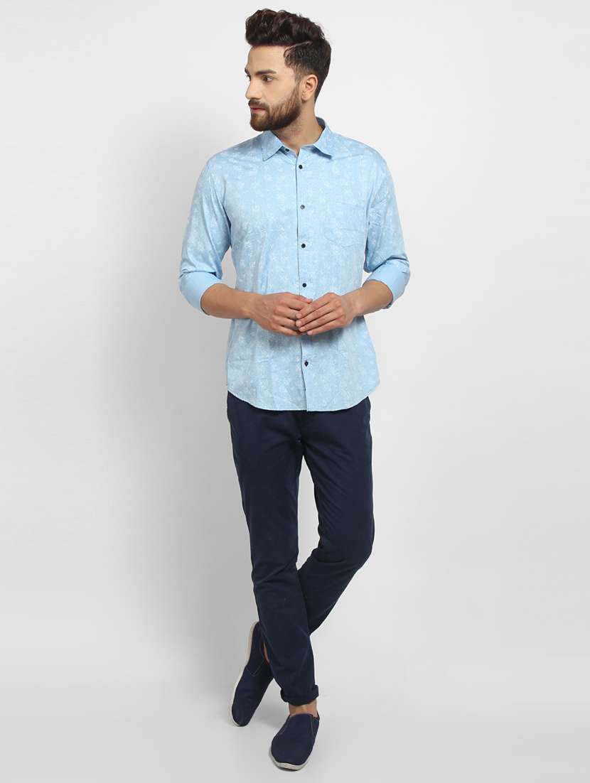 mens printed casual shirt - 16773466 - Standard Image - 3