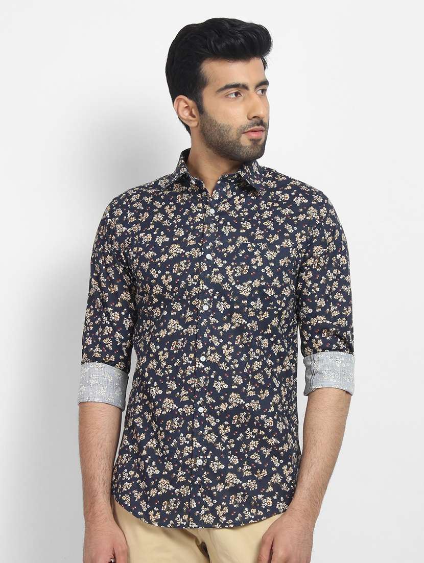 mens florals casual shirt